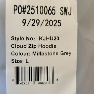 Comfrt Cloud Zip Hoodie in Millestone Grey